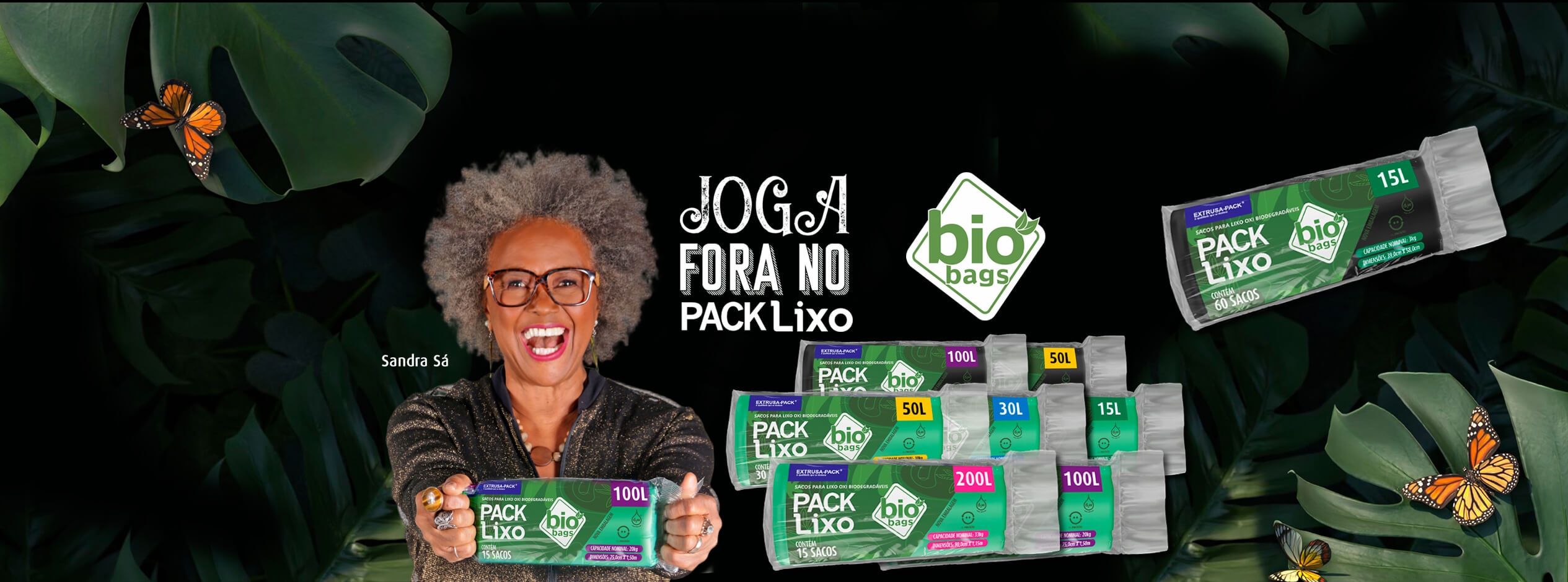 Joga fora no pack lixo Bio Bags